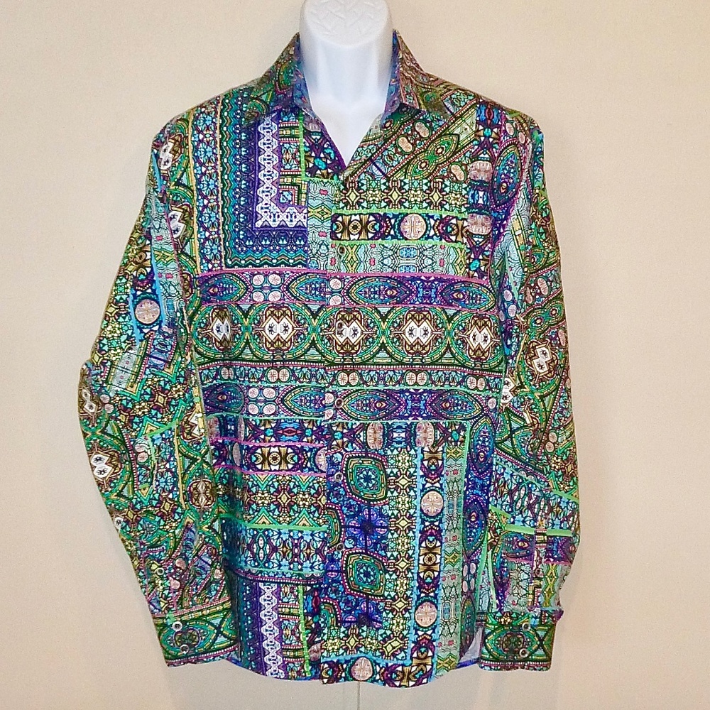 Robert Graham Stained Glass  Flip Cuff Shirt